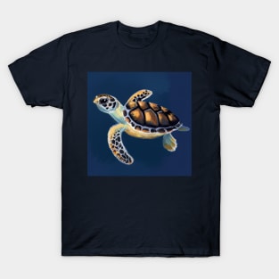 La mignonne petite Tortue imbriquée T-Shirt